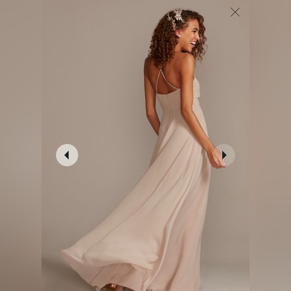 David’s Bridal Bridesmaid Dress F20064; Black; Size 14 ONLY WORN ONCE - Picture 3 of 11